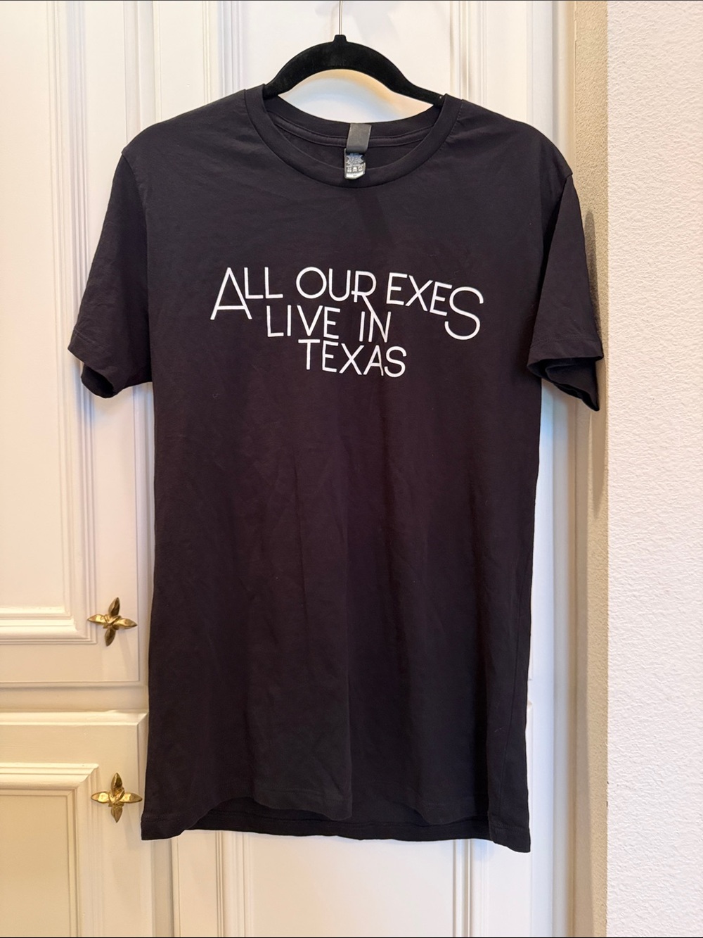 All Our Exes Live in Texas Women's Black Graphic Tee